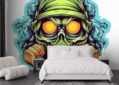 Art illustration monster angry Wall mural