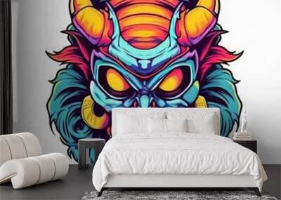 Art illustration monster angry Wall mural