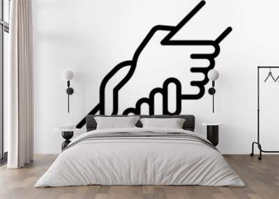 support hand icon vector Wall mural