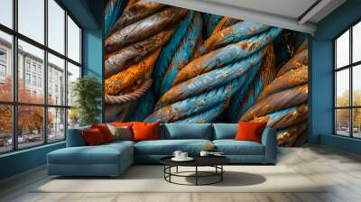 abstract background with lines Wall mural