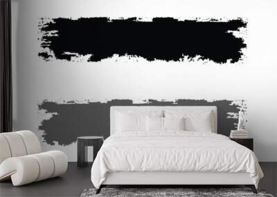 grunge effect design banner with black and grey color Wall mural