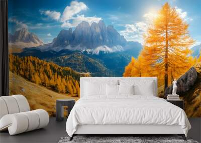 landscape in the mountains Wall mural