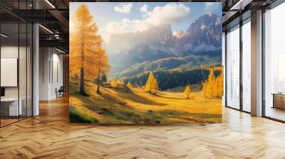 landscape in the mountains Wall mural