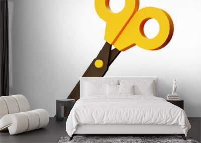 Scissor Wall mural