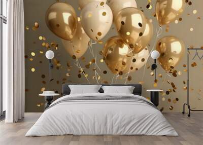 Golden Celebration Wall mural