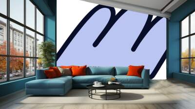 Leaf-Like Abstract Shape Wall mural