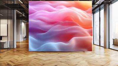 Abstract Fabric Texture in Rainbow Hues Wall mural