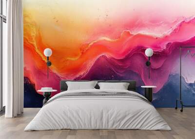 Abstract Landscape with Vibrant Colors Wall mural