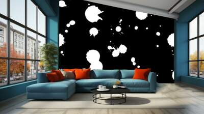 ink blots pattern 2 Wall mural