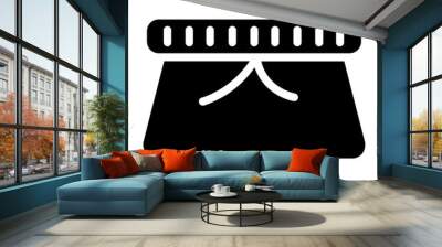 Accessory Bag Fashion Glyph Icon Wall mural