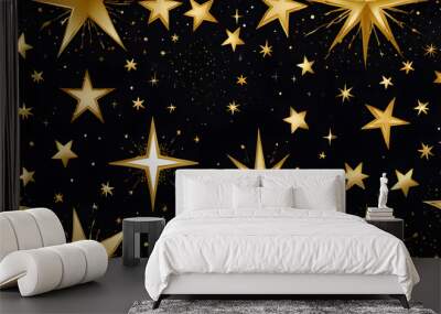 Modern Astronomical Prints: Star Background Wall mural