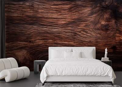 texture of bark wood use as natural background. Generative AI. Wall mural