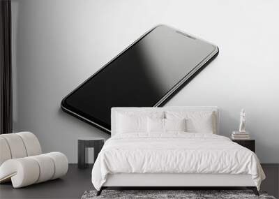 a modern smartphone on a clean white background  Wall mural