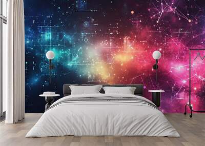 tech wallpapers, presentations, and branding, this background blends innovation with modern aesthetics Wall mural