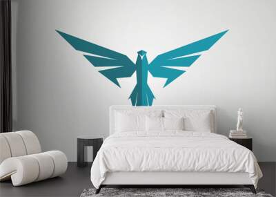 Eagle logo vector Wall mural