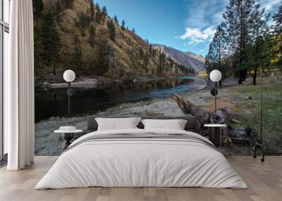 Salmon River in Fall, Idaho Wall mural