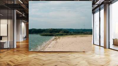 beach near the lake with beautiful sand Wall mural