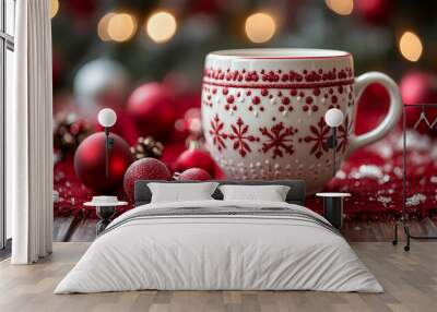 Christmas coffee cup
 Wall mural