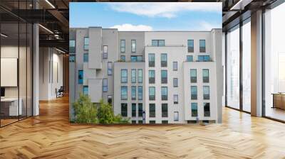 Modern apartment building facade , new apartment buildings exterior Wall mural