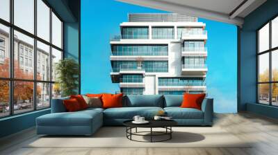 modern apartment building - real estate exterior Wall mural