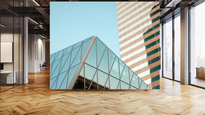 modern architecture, office buildings in business district Wall mural