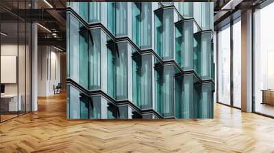 modern office building glass facade Wall mural