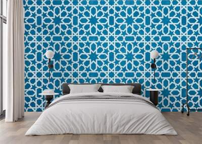 oriental pattern bnackgorund, geometric morocco design  Wall mural