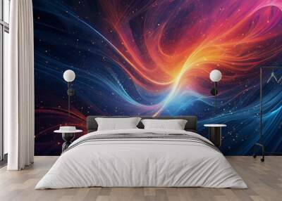 abstract background with ray Wall mural