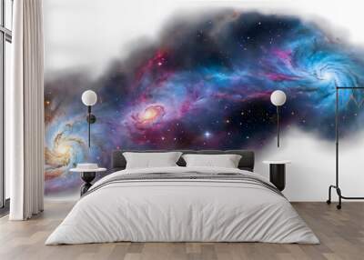 An abstract representation of a cosmic nebula Transparent Background Images  Wall mural