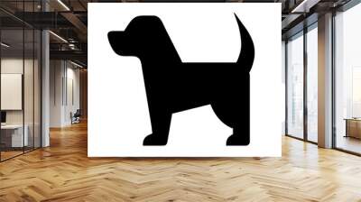 Dog Icon Wall mural