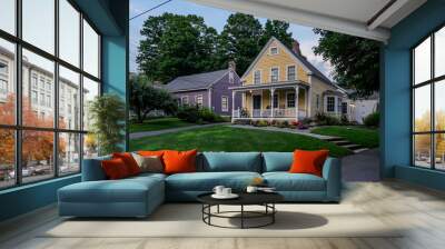 House exterior, Conway, Massachusetts, USA Wall mural