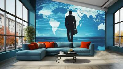 How do international business travel policies differ between companies Wall mural