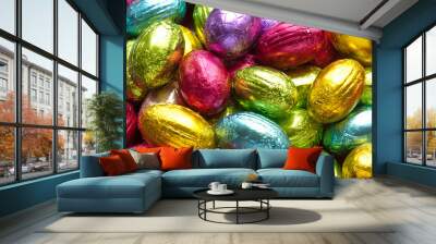 chocolate easter eggs Wall mural