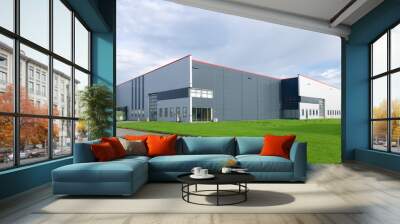 large industrial warehouse Wall mural