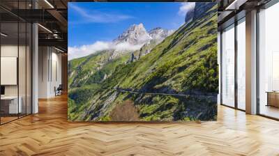 Mountain road D918 France Wall mural