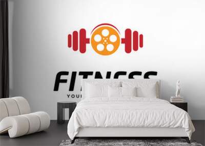 Fitness And Gym Logo Vector  Wall mural