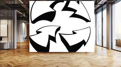 art arrow. Symbol or emblem. vector illustration Wall mural