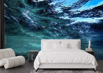 coral reef, fish and sea, underwater Wall mural