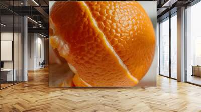 orange on a white background Wall mural