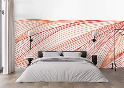 Abstract background line Japanese design red orange color muscle style  Wall mural