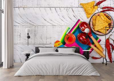 Cinco de Mayo celebration background Wall mural