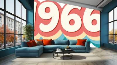 1966 Year Wall mural