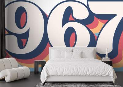 1967 Year Wall mural