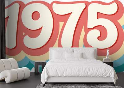 1975 Year Wall mural