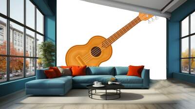 Spanish Guitar as Acoustic Stringed Musical Instrument Vector Illustration Wall mural