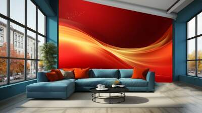 Abstract luxury red and gold background Wall mural