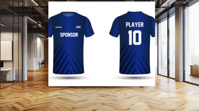 Soccer jersey template sport t shirt design Wall mural