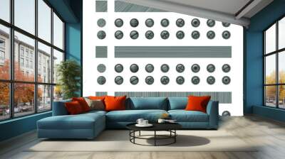 Buttons and bolts Wall mural