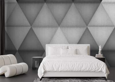 paper cut of triangle pattern background is creative wallpaper f Wall mural