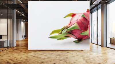 Fresh pitaya, Tropical dragon fruit. Tasty and healthy. Organic product. Close-up. Wall mural